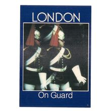 ON GUARD, LONDON unused postcard =