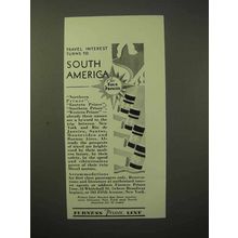 1929 Furness Prince Line Cruise Ad - Travel South America