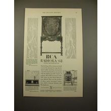 1929 RCA Radiola 60, 62, 106 Radio Ad - NICE!
