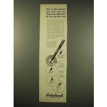 1949 Esterbrook Pen Ad - pen: General Writing, Clerical