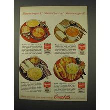 1961 Campbell's Soup Ad - Minestrone, Tomato Rice +