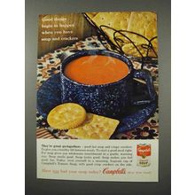 1961 Campbell's Tomato Soup Ad - Crackers