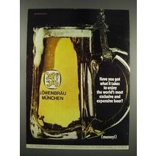 1970 Lowenbrau Munchen Beer Ad - Exclusive