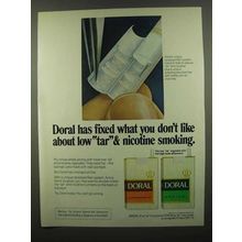 1974 Doral Cigarettes Ad - Fixed What You Don't Like