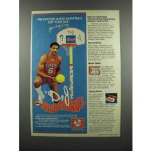 1983 Ohio Art Lil' Sport Basketball Ad -Dr. J Erving