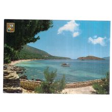 FORMENTOR BEACH, MALLORCA, SPAIN used postcard 1986 =