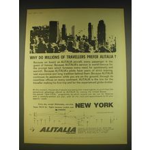 1963 Alitalia Airlines Ad - Why do millions of travellers prefer Alitalia?