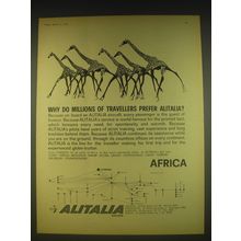1963 Alitalia Airlines Advertisement - Why do millions of travellers prefer
