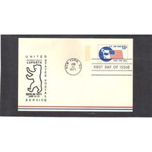 FDC UXC11 15c Flag (No Cachet-U/A) CV40267