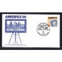 Event Cancel 05-28-86 2145 22c AMERIPEX '86 (Cachet-U/A) Box0293