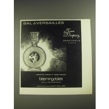 1974 Bloomingdale's Jean Desprez Bal a Versailles Perfume Advertisement
