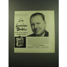 1949 Aqua Velva After Shave Ad - Join Lucius Beebe