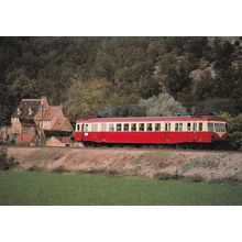 Autorail X 2400 Tram Train at St Cirq Dordogne French Postcard