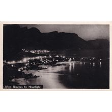 Clifton Bristol Beaches in Moonlight Real Photo Postcard