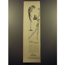 1952 United States Rubber Company Lastex Yarn Ad - Polly wants