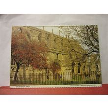 MALMESBURY ABBEY, WILTSHIRE unused vintage postcard MELKSHAM W.I. =