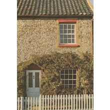 Pebble Cottage Norfolk Postcard