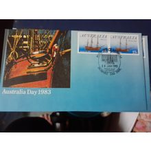 Australia day 1983 first day cover PO Museum hobart postmark