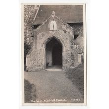 The Church Porch Pakefield Postcard RP Suffolk