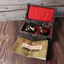Chinese Baoding Iron Balls Boxed Chimes Dragons Exercise Massage