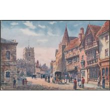 High Street, Stratford-on-Avon, Warwickshire, c.1905 - Tuck's Oilette Postcard
