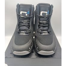 Q4 Sports Men's 10 Jet Black Athletic Sneakers Breathable Comfort