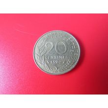 1982 FRANCE TWENTY CENTIMES FREE POST. S