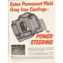 eaton mfg company 1953 permanent mold gray iron castings vintage ad