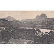 Glen Canisp Lodge Lochinver Scotland Antique Postcard