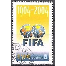 France 2004 Michel 3815 O Cote (2008) 1.00 € 100 ans FIFA Cachet rond