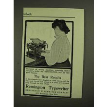 1903 Remington Typewriter Ad - The Best Results