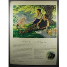 1950 Prudential Insurance Ad - Picnic Couldn't Help