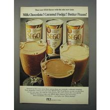 1966 Pet SEGO Diet Food Ad, Caramel Fudge, Butter Pecan