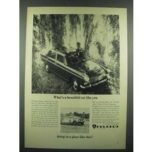 1966 Peugeot Ad - What's A Beaufiful Car Like You Doing In a Place Like This?