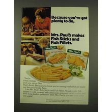 1973 Mrs. Paul's Fish Sticks and Fish Fillets Ad