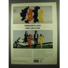 1974 BASF Wyandotte Dyes and Pigments Ad - Color