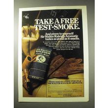 1978 Sir Walter Raleigh Tobacco Ad - Take a Test-Smoke