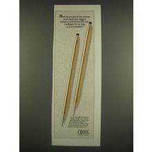 1985 Cross Pens Ad - What do you give to the woman who's been biggest romance