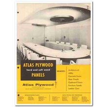 ATLAS PLYWOOD CORP 1954 Hard soft wood panels building vintage catalog