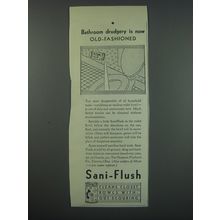 1930 Sani-Flush Cleaner Ad - Bathroom drudgery is now old-fashioned