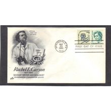 FDC Art Craft 1857 17c Rachel Carson 1611 1c Inkwell (Cachet-U/A) CV00277