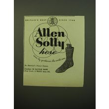 1950 Allen Solly Hose Socks Ad - Britain's best since 1744