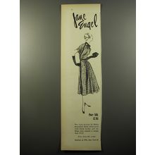 1950 Jane Engel Henry Rosenfeld Dress Ad - Pure Silk