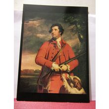 SIR CHARLES DAVERS by Joshua Reynolds unused postcard from Ickworth House =