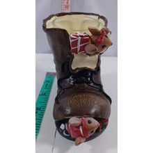 Yankee Candle Christmas Mice in Boot Votive Candle Holder Night Before Xmas