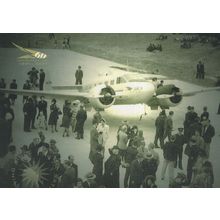 SATA Air Acores Portugal Aircraft Plane Airport Anniversary Postcard