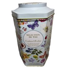 Crabtree & Evelyn Flowers & Butterfly EMPTY Collectable Tin Container Decor