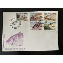 Cabo Verde 2001 Mi. 783 - 787 FDC Peixes Poissons Fishes Faune Marine Fauna