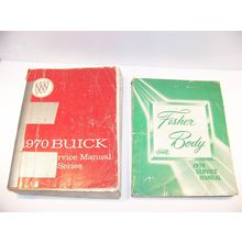 1970 BUICK CHASSIS SERVICE MANUAL & 1970 FISHER BODY SERVICE MANUAL
