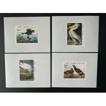 Côte d'Ivoire 1985 Mi. 853 - 856 blocs luxe ND J.J. Audubon Oiseaux Birds Canard